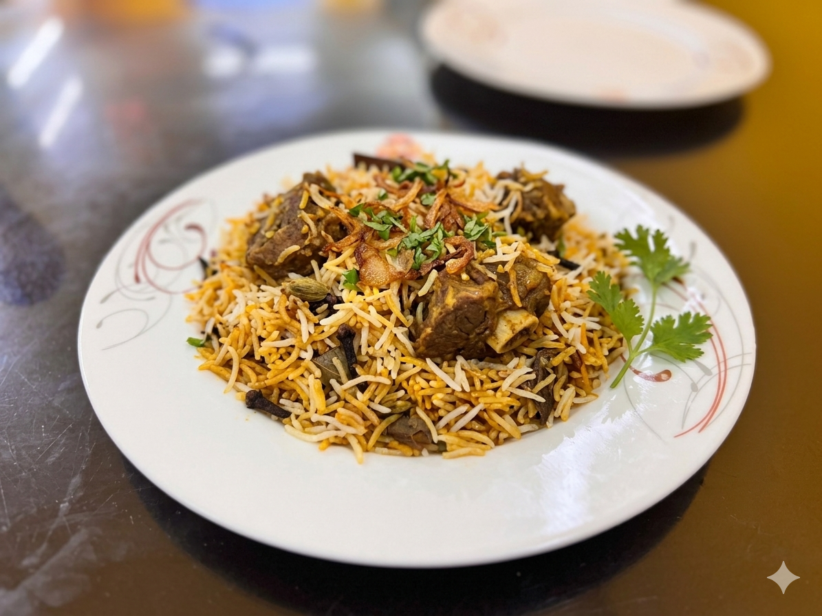 খাসির বিরিয়ানি হাফ